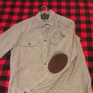 J. Crew Mercantile Grey Flannel with Elbow Pads